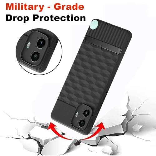 Image of Shockproof Case for CMF by Nothing Phone 1 5G | Full Camera Protection | TPU Flexible Back Cover for CMF by Nothing Phone 1 5G (Matte Black)