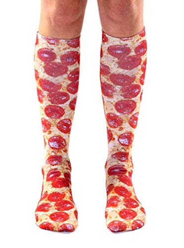 Living Royal Pizza Photo Print Knee High Socks