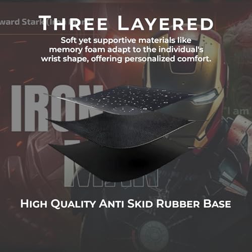 Image of BESTOR Mouse pad with Precise Cut Edges, Waterproof Surface & Non-Slip Rubber Base Stitched Edges Gaming Mouse Mat for Laptop (60cmx34cm)