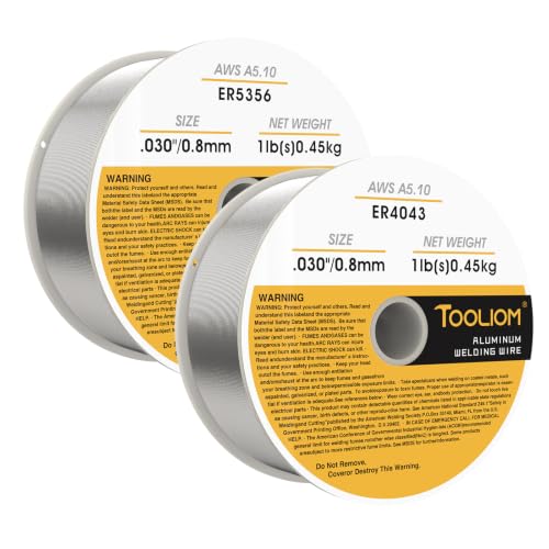 Image of TOOLIOM ER4043 & ER5356 .030 inch Aluminum MIG Welding Wire, 1LB-2PCS