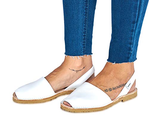 Women's Avarcas (8, White) 5