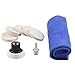 PROMMON 2Inch Car Felt Polishing Buffing Pad, 8pcs Polishing Sanding Discs, Felt Polishing Wheel with Towel, 3mm Shank Backing Pad for Rotary Tools to Polish Glass and Metal