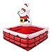 Inflatable Cooler for Parties Santa Christmas Party Decorations Themed Party Drink Holder Inflatable Ice Serving Bar, 29.5x29.5x31.5 Inch Cooler Table Bar