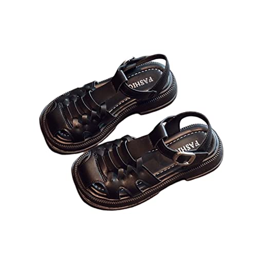 Toddler Girls Mary Jane Shoes Open Toe Flat Dress Shoes Toddler Baby Girls Wedding 𝗣a𝐫𝐭y Shoes Adjustable