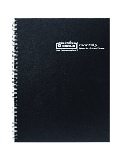 House Of Doolittle 2019 -2020 Two-Year Calendar Planner, Monthly, Black Hard Cover, 8.5 X 11 Inches, January - December (Hod262092-19) #TOP20