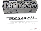 Original Maserati 420 430 4200 GT Coupe Spyder Biturbo Schriftzug Modellzeichen buchstaben Emblem silber 67726300