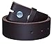 Produktbild 2Store24 Echt Leder Wechselgürtel | Gürtel für Gürtelschnalle/Buckle | schwarz | hellbraun | dunkelbraun | Bundweite 90-115cm, Dukelbraun, 95