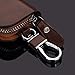 Brown Leather Car Key Case Coin Holder Zipper Remote Wallet Key Chain Bag For VW Volkswagen