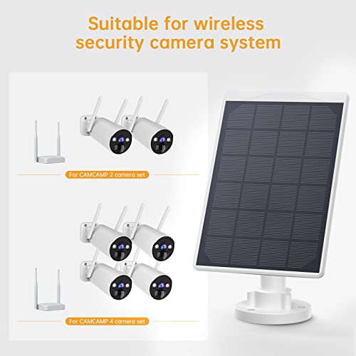 Topiacam 2K Solar Powered Wireless Security Camera System Outdoor, 4Mp Home Bullet Surveillance Camera Cctv Set With 4 Solar Panel & 4 Security Cam, Human Detection, 2-Way Audio, Remote Control #TOP4