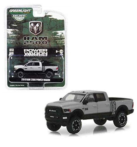 2018 Dodge Ram 2500 Power Wagon Pickup Truck Metallic Silver Hobby Exclusive 1/64 Diecast Model Car by Greenlight 30014