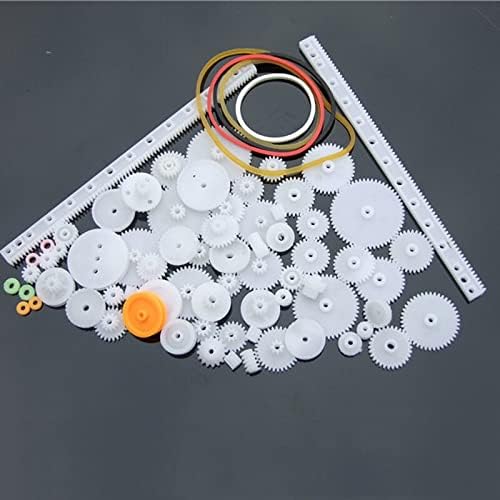 Replacement Part For 75PCS Plastic Gears Set DIY Assembly Rack Pulley Belt Teeth Belt Worm Band Wheel Sector Crown For Helicopter Car Parts