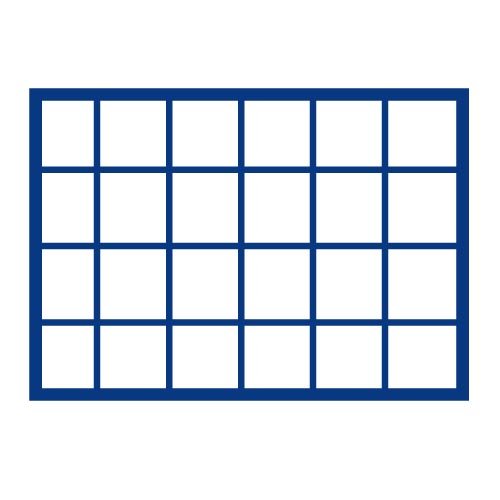 Evite roces con SAFE Schublade 5947-1 cajón para 24 monedas grandes de 46 mm