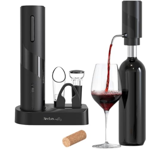 Rechargeable Electric Automatic Wine Bottle Opener Electric Aerator Foil Cutter
