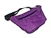 Brightly Colored Waist Bag Fanny Pack Match Your 80's Shirt (Purple)