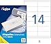 Apli 119017 Boîte de 1400 Etiquettes multi-usage A4 105 x 40 mm