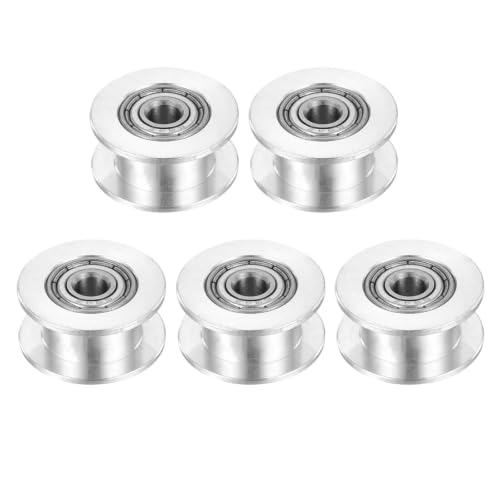 Polea loca 2GT de aluminio con agujero de 3mm para correa de 6mm, pack de 5 unidades