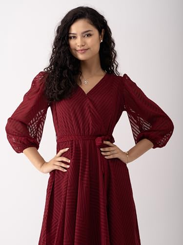 Image of AASK Women Fancy Plain & Solid Designer Dress for Women