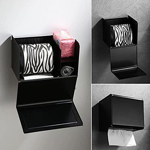 Soporte de papel higiénico JIAYE estante organizador para baños familiares sin taladro 3