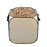 32 Gallon Heavy Duty Reusable Yard Waste Bag - Fiber Reinfoced PVC Cloth, Washable & Collapsible...