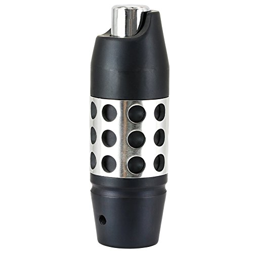 TIROL Automatic Shift Knob Hand-Stitched Gear Cover Universal Fit for Automatic Car Black with 4 Adapters