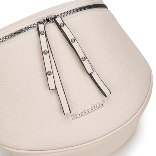 Image of Montana West Crossbody Bag for Women, Large Bum Bag Purse Soft Vegan Leather Travel Fanny Pack with Coin Purse