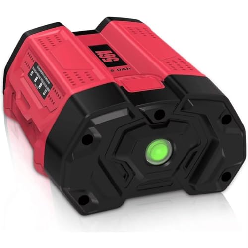 5000mAh BA2800T Replacment for EGO 56V Battery Compatible with EGO Bettery 56 Volts Cordless Power Tools BA2800 BA4200 BA4200T BA1400 BA1400T BA2240 BA1120 Lithium Battery 【1-Pack 56V 5.0Ah】 (Red)