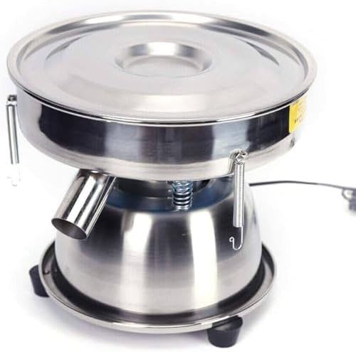 Automatic Sieve Shaker Machine - Electric Vibrating Stainless Steel Sifter with 4 Mesh Screens for Efficient Powder Particle Separation - Ideal for Lab & Industrial Use