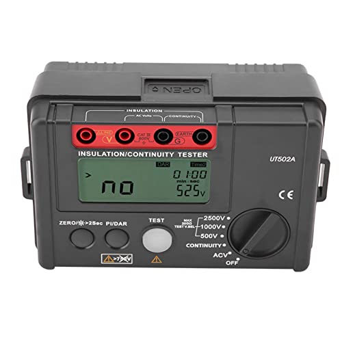 Image of Testing Meter Handheld Megohmmeter Tester Auto Range Data Logger Insulation Tester for Industry for Indoor Outdoor for Electrician