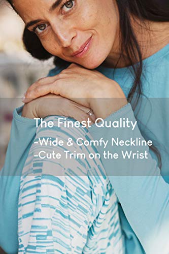 jijamas Incredibly Soft Pima Cotton Women’s Pajama Set "The Therapist" In Caribbean Blue, Large - Image 4