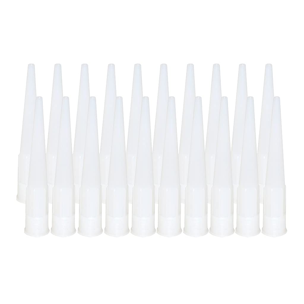 Zwwaazhf 20Pcs / Set Sealant Nozzle Caulking Tips Caulking Nozzle For Sausage Applicator Finishing Applicator Tips And Cone Nozzles Finishing For Sausage