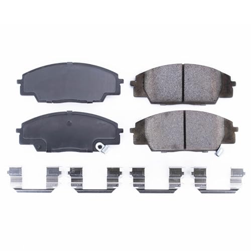 Image of PowerStop Front Brake Pads for Acura CSX 2007-10 |RSX 2002-06 |Honda Civic 2006-11 |S2000 2000-09 - Z17 Ceramic Brake Pads with Installation Hardware, 17-829