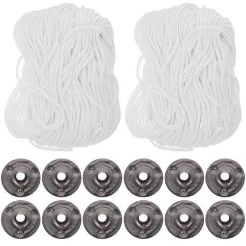 Set de mechas para velas trenzadas de algodón de 61 m HANABASS