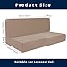 XHDZSW RV Dinette Cushion Covers | RV Dinette Sofa Cushion Covers | Elastic Camper Cushion Slipcover | Loveseat Sofa Furniture Protector | for RV Camper Car Bench (Khaki)