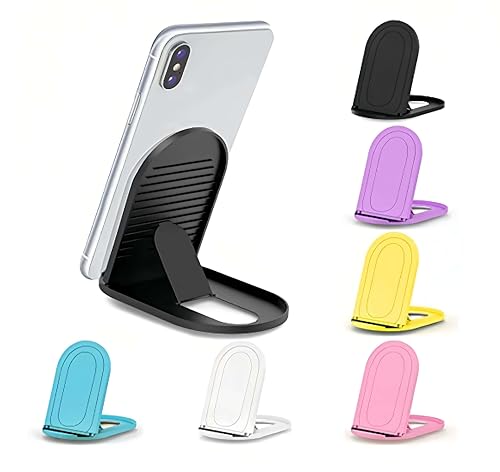 Prettyia Cell Phone Stand, Portable Phone Stand Phone Holder for Desk Applicable to iPhone Stand and Other Mobile Phones and Tablets Foldable Phone Stands 6pack