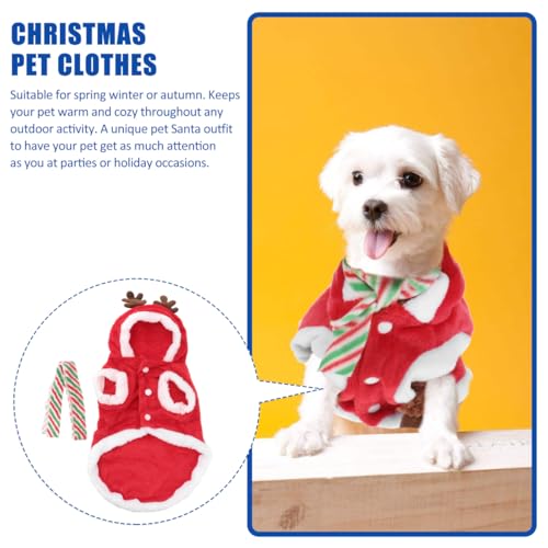Set Disfraz Navidad con Bufanda y Sombrero Reno para Perros miniatura 5