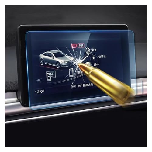 Film protection écran verre trempé pour Audi A4 B9 A5 Q5 tableau bord 185x110mm
