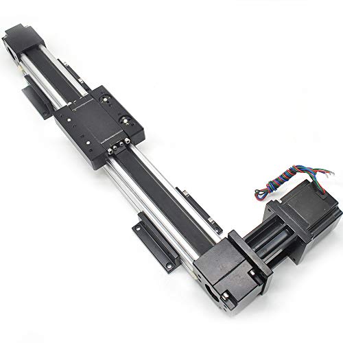 High Speed 400 MM 16 INCH Stroke Belt Drive Linear Guide Rail Motion Slide Actuator Module +Nema23for CNC Linear Position Kit