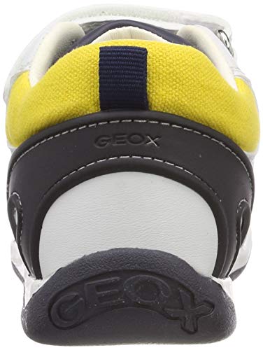 Geox B Each Boy D, Zapatillas, para Bebé-Niños, Blanco (White/Navy C0899), 18 EU