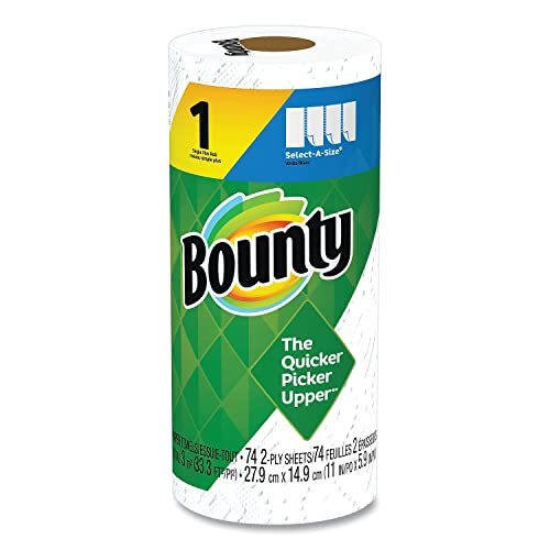 Image of Bounty - Paper Towels - Select-A-Size Paper Towels - 2-Ply - Paper - 19.49 inch x 15 inch x 22.64 inch - Paper - 22.64 inch x 19.49 inch x 15 inch - White