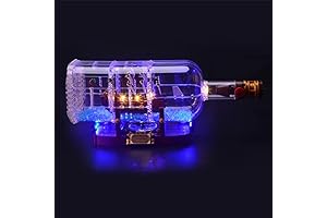 Recreate Iconic Ship Model with Upgraded Illumination Kit for LEGO® Ideas Ship in a Bottle