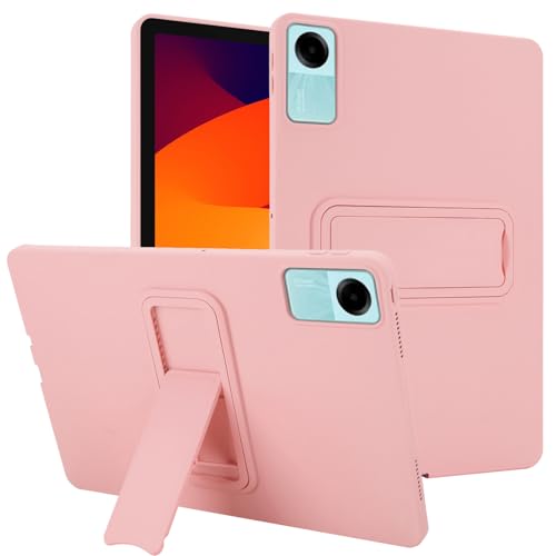 Coque Xiaomi Redmi Pad SE 11 antichoc en TPU souple et support rigide rose