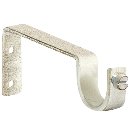 PRENDELUZ Soporte - Set de 2 Piezas en forja, diámetro de 20 mm, Acabado en Marfil y Oro, Ideal para Decoraciones Elegantes y funcionales.