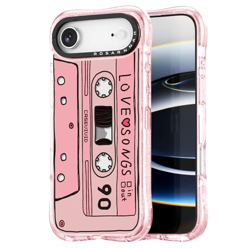 Coque de protection antichoc iPhone Air Rosarnnah avec motif cassette
