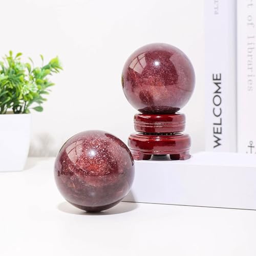 Fresa de cristal rojo mineral natural pulido para coleccionistas 5