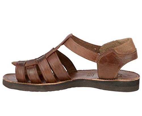 Cowboy Professional Men's 011 Chedron Authentic Mexican Huaraches Real Leather Buckle Open Toe2