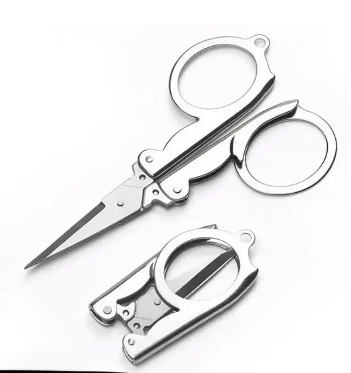 T TRENDY MART Stainless Steel Small Folding Portable Kenchi/Scissors for Manicure, Pedicure Eyebrow, Eyelashes Grooming, N... - Review, Price and Buying Guide