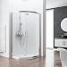 Produktbild Schulte D504604 41 50 Duschkabine Kristall / Trend Runddusche II, 80 x 80 cm, 185 cm, Radius 500 mm, 6 mm Sicherheitsglas Klar hell, chromoptik