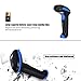 WoneNice 2.4G Wireless Barcode Scanner – 1D Handheld Cordless Barcode Reader for Retail, Warehouse, Inventory – 100ft Range, Plug & Play – Compatible with Windows, Linux, POS (Blue)