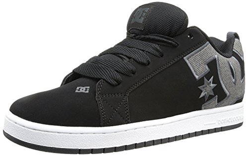 DC Court Graffik Se Tênis masculino de skate, Preto/Preto/Cinza, 42.5