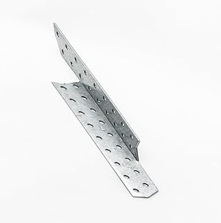Sparrenanker - Balkenverbinder für Holzbau | Hochfester Sparrenpfettenanker Edelstahlausführung Universal | Sparrenverbindungen Winkelverbinder Metall (Rechts 250 x 35 x 2mm)